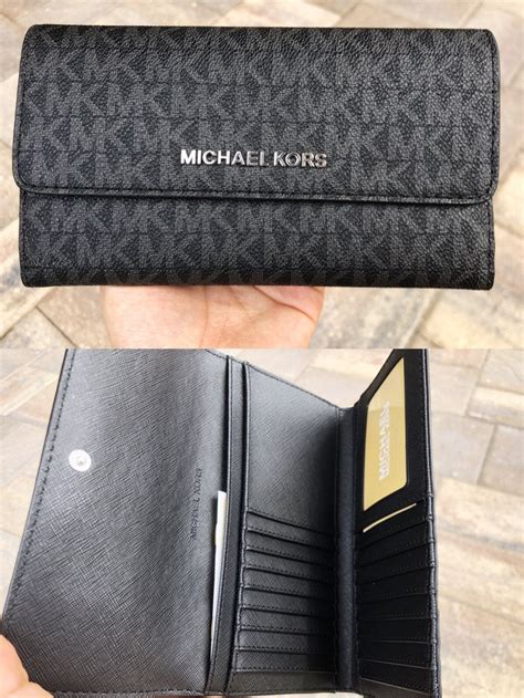 michael kors tri fold ladies wallet|Michael Kors quilted wallet black.